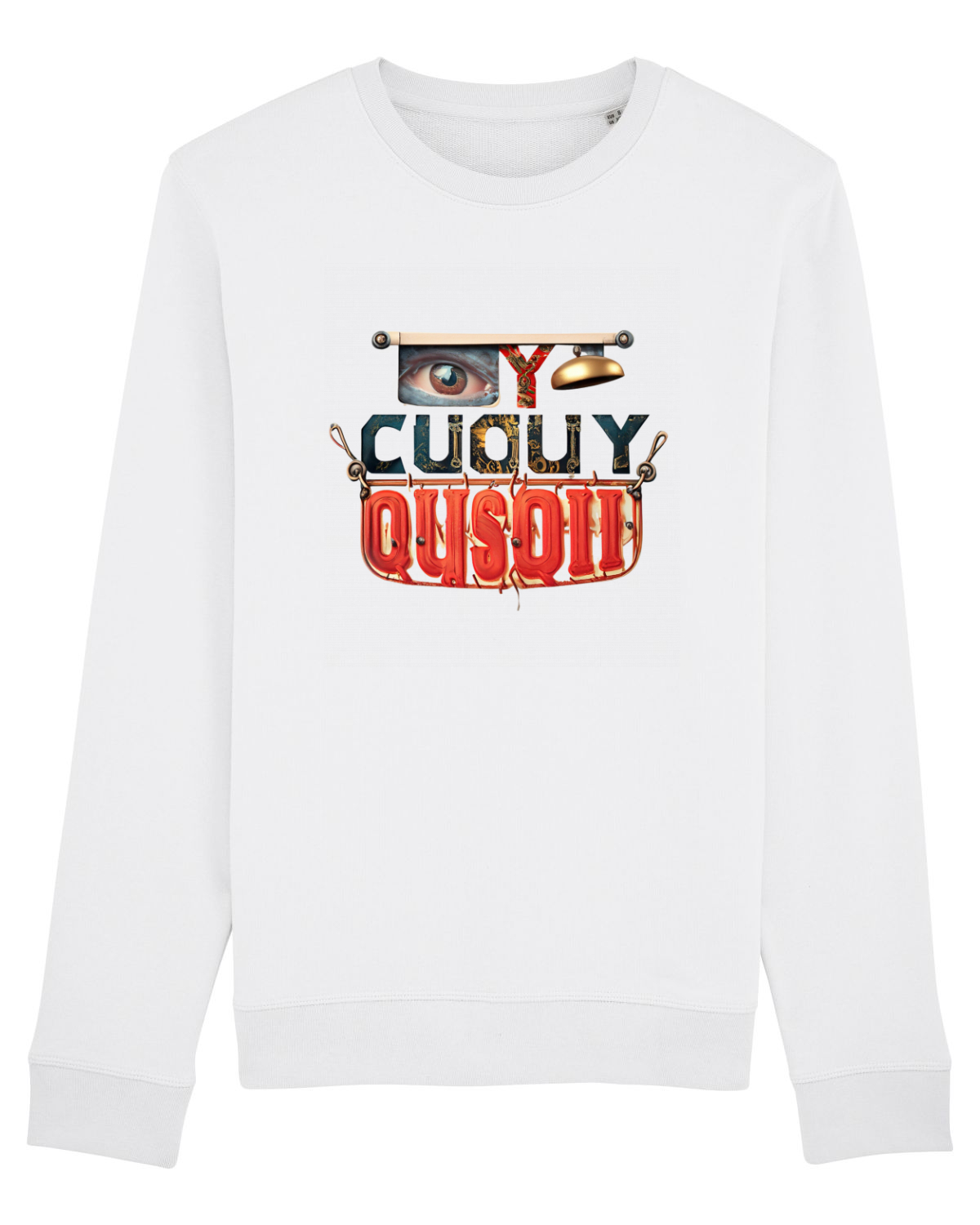Bluză mânecă lungă Unisex Rise White