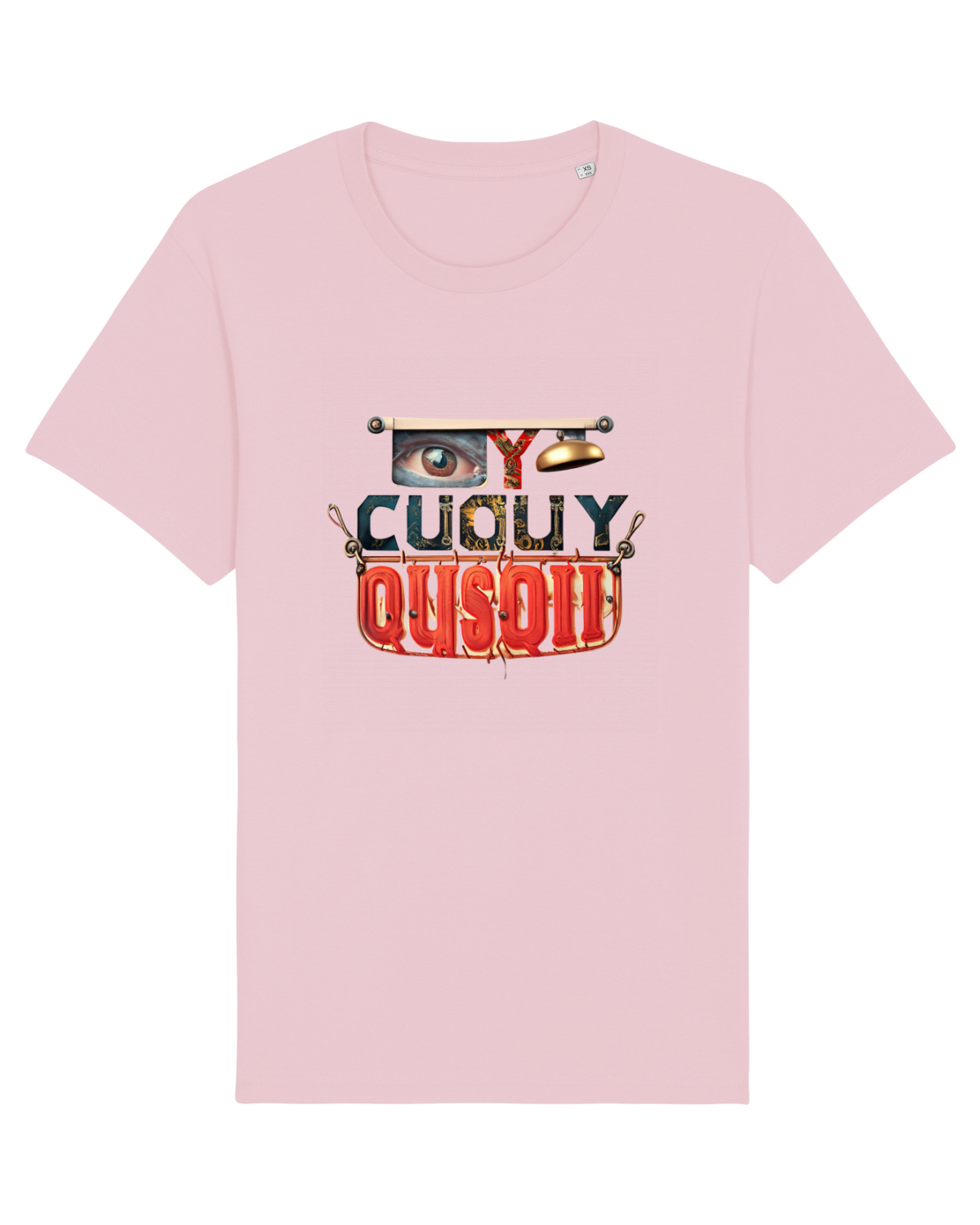 Tricou mânecă scurtă Unisex Rocker Cotton Pink