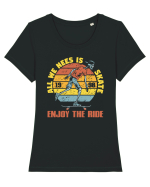All We Need Is Skate Skateboarding Tricou mânecă scurtă guler larg fitted Damă Expresser