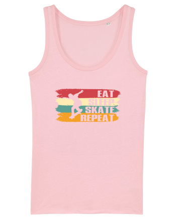 Eat Sleep Skate Repeat Skating Routine Cotton Pink