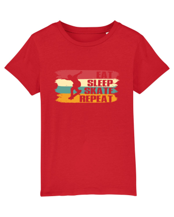 Eat Sleep Skate Repeat Skating Routine Red