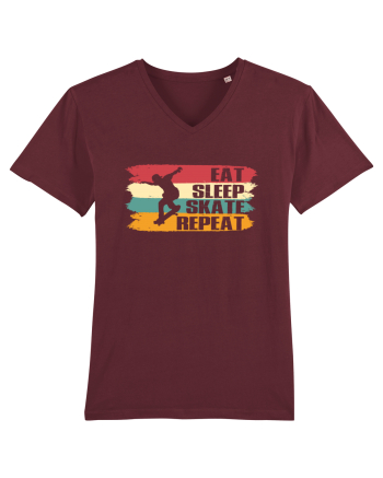 Eat Sleep Skate Repeat Skating Routine Burgundy