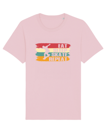 Eat Sleep Skate Repeat Skating Routine Cotton Pink