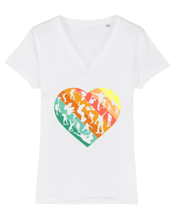Heart Skater Skateboarding Skateboard White