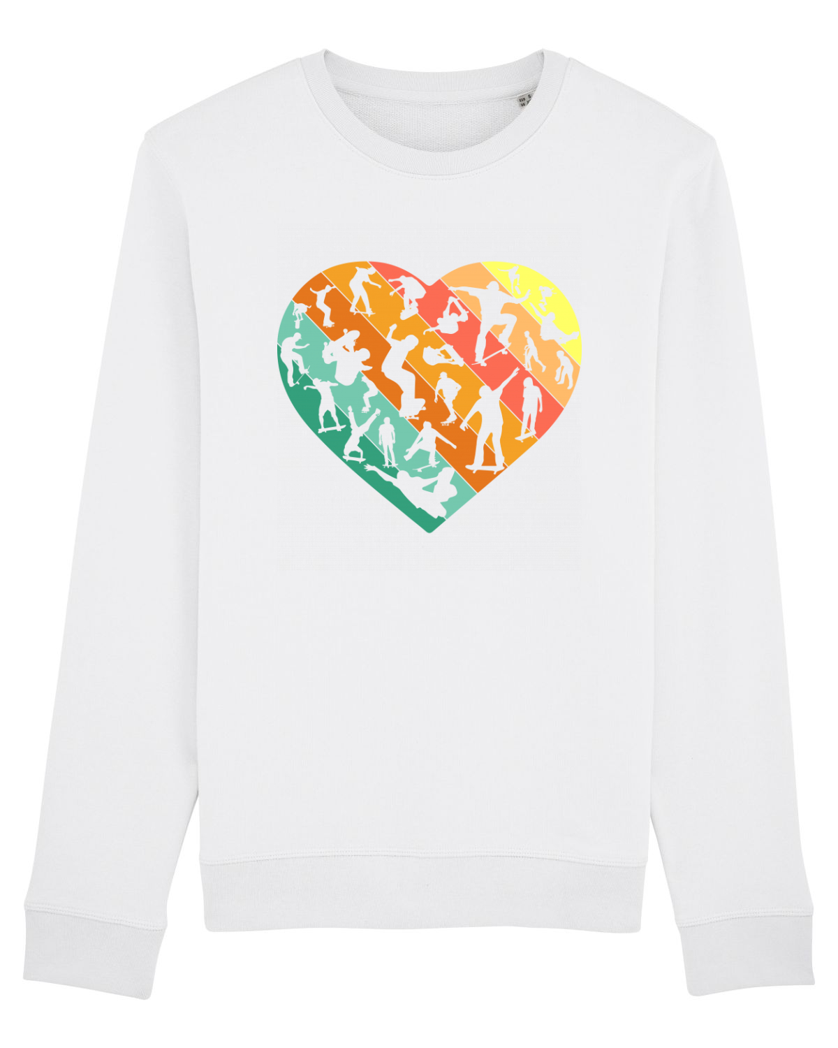Bluză mânecă lungă Unisex Rise White