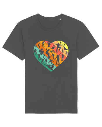 Heart Skater Skateboarding Skateboard Anthracite
