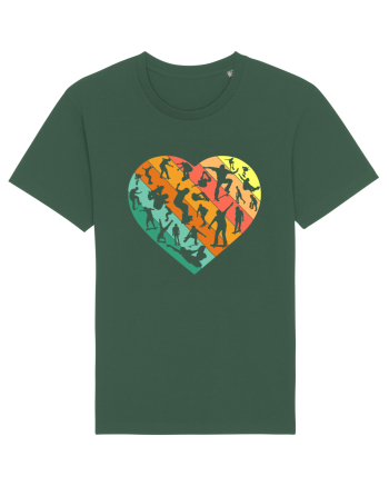 Heart Skater Skateboarding Skateboard Bottle Green
