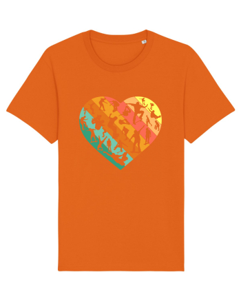Heart Skater Skateboarding Skateboard Bright Orange