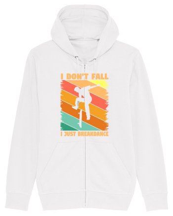 I Don't Fall I Just Brakedance Vintage Skateboarder White