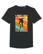 I Don't Fall I Just Brakedance Vintage Skateboarder Tricou mânecă scurtă guler larg Bărbat Skater