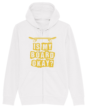 Is My Board Okay Funny Skateboarding Upside White