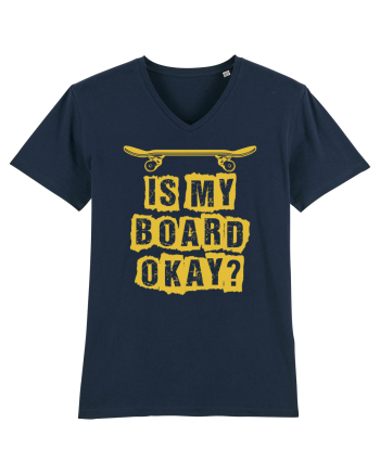 Is My Board Okay Funny Skateboarding Upside French Navy