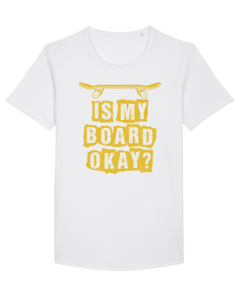 Is My Board Okay Funny Skateboarding Upside White