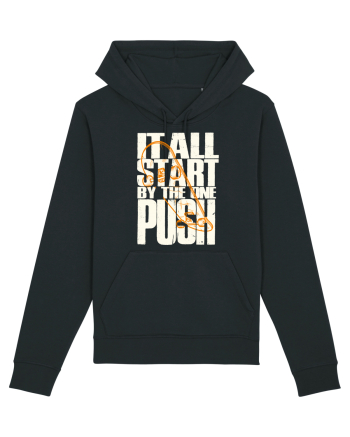 It All Start By The One Push Skateboard Black