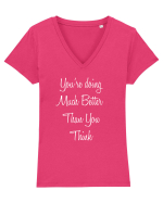 You're fine Tricou mânecă scurtă guler V Damă Evoker