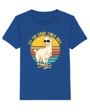 Let The Good Times Roll Lama Skateboarding Majorelle Blue
