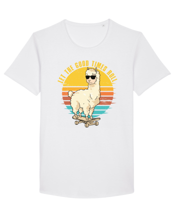 Let The Good Times Roll Lama Skateboarding White