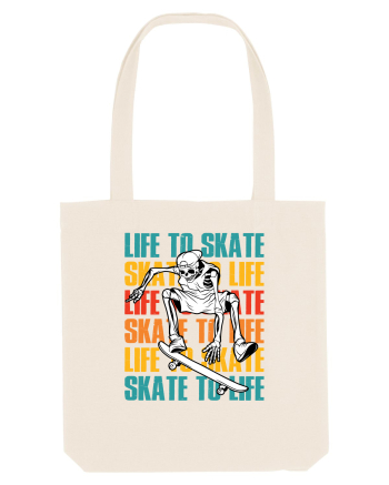 Life To Skate Skate To Life Skateboard Skeleton Rider Natural
