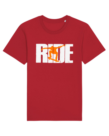 Ride Skateboarding Skateboard Red