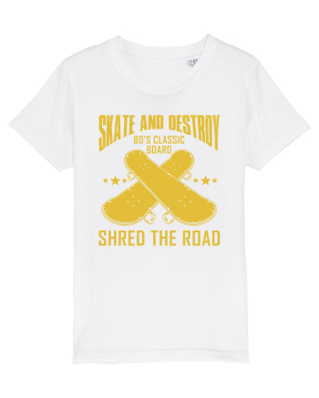 Skate and Destroy Shred The Road White
