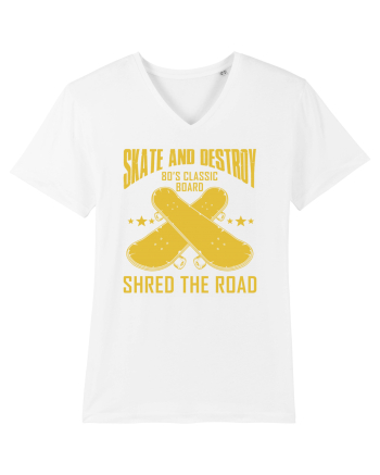 Skate and Destroy Shred The Road White