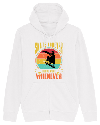 Skate Forever House Work Whenever White