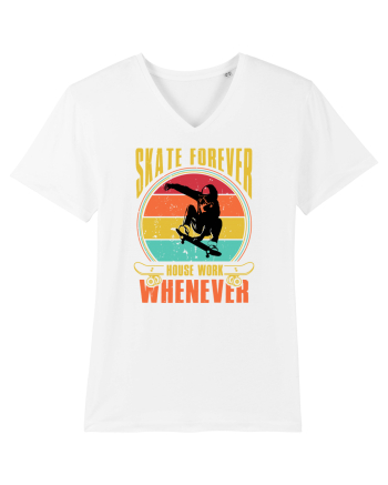 Skate Forever House Work Whenever White