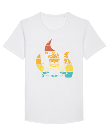 Skate or Die Skateboard Retro Skull White