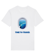 Travel time  Tricou mânecă scurtă Unisex Rocker