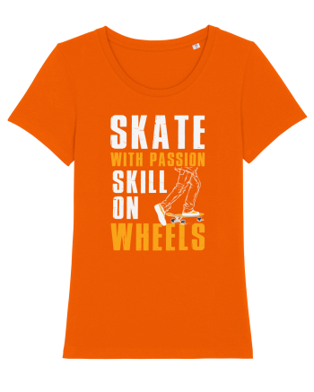 Skate With Passion Skills On Wheels Bright Orange