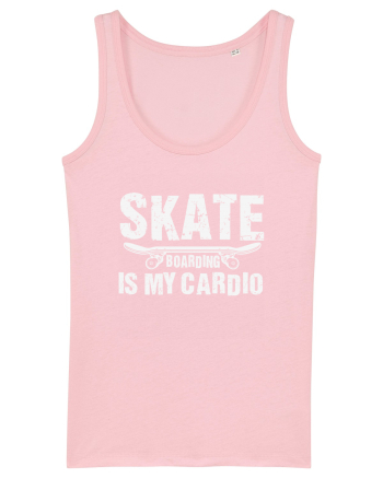 Skateboarding Is My Cardio | Cool Skater Cotton Pink