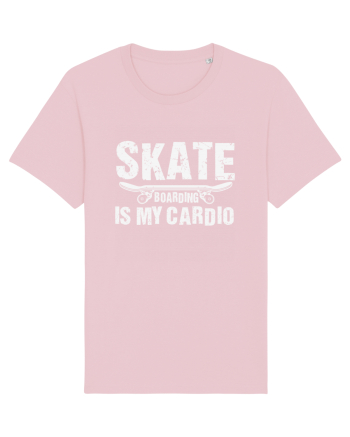 Skateboarding Is My Cardio | Cool Skater Cotton Pink