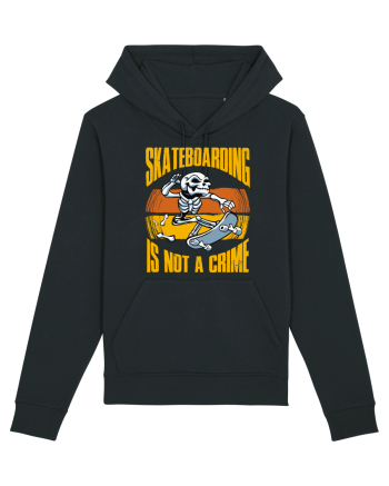 Skeleton Skateboarding Is Not A Crime Black
