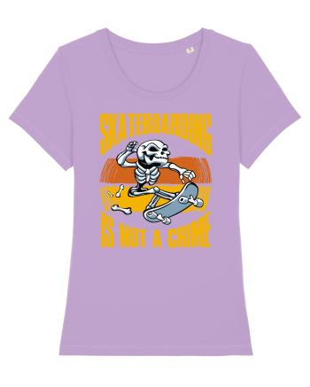 Skeleton Skateboarding Is Not A Crime Lavender Dawn