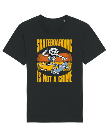 Skeleton Skateboarding Is Not A Crime Black