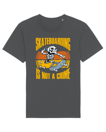 Skeleton Skateboarding Is Not A Crime Anthracite