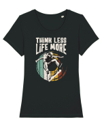 Think Less Life More | Born To Skate Tricou mânecă scurtă guler larg fitted Damă Expresser