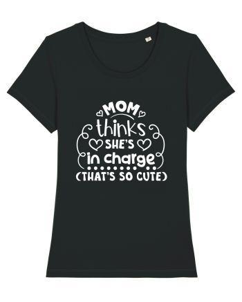 Mom thinks she's in charge (that's so cute) Black