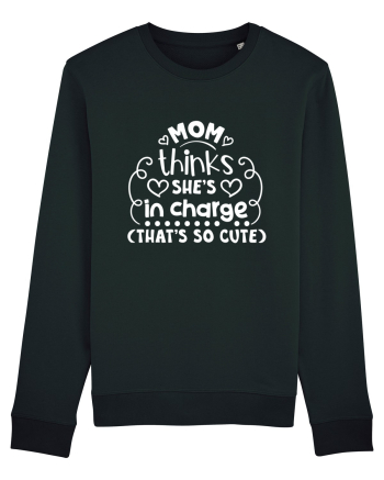 Mom thinks she's in charge (that's so cute) Black