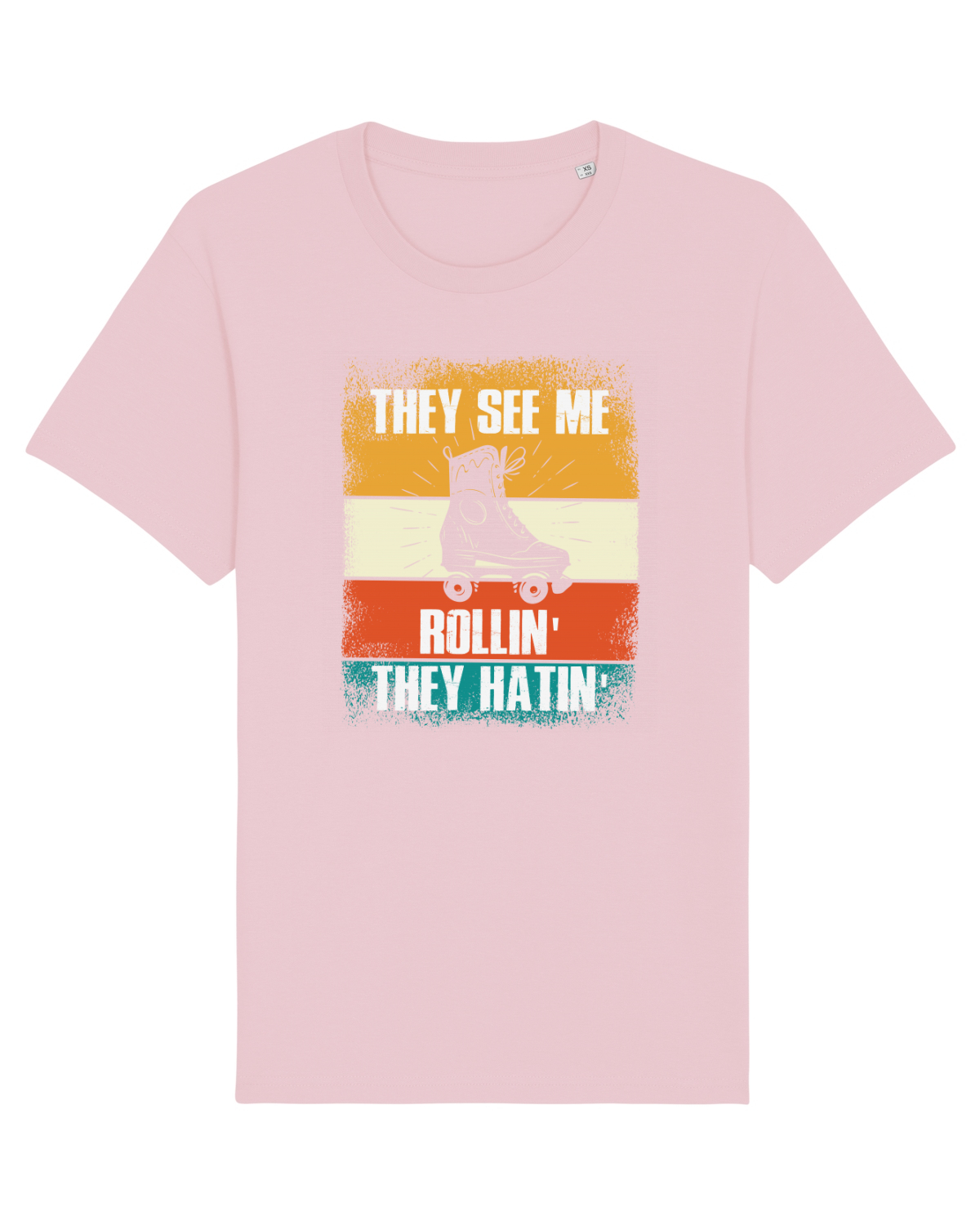 Tricou mânecă scurtă Unisex Rocker Cotton Pink