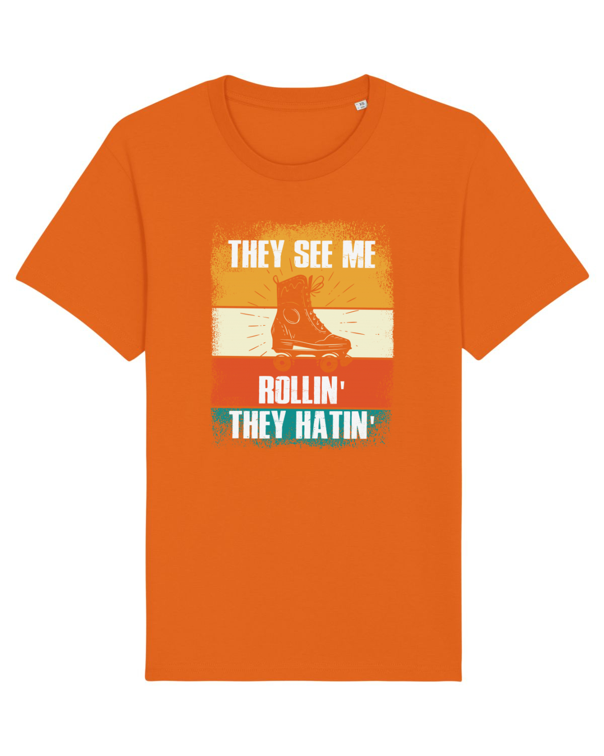Tricou mânecă scurtă Unisex Rocker Bright Orange