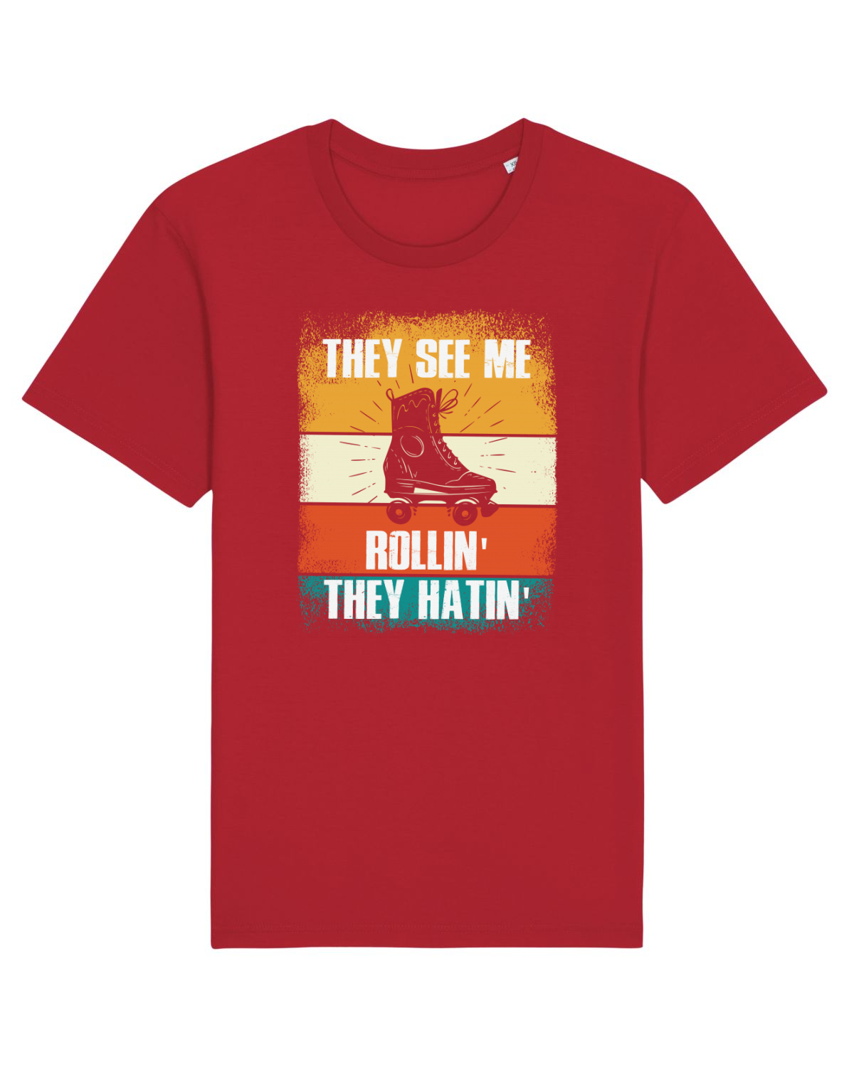 Tricou mânecă scurtă Unisex Rocker Red