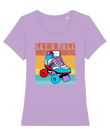 Lets Roll Roller Skating Vintage Lavender Dawn