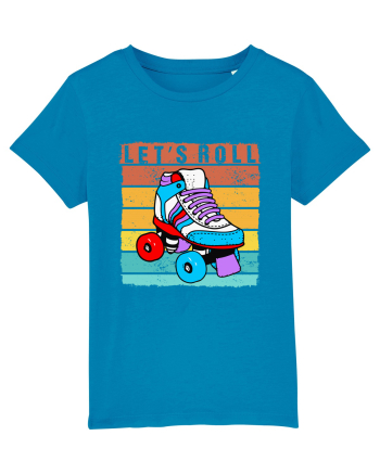 Lets Roll Roller Skating Vintage Azur