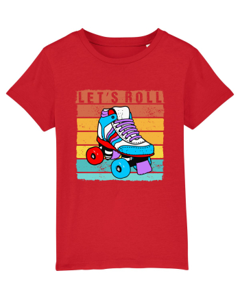 Lets Roll Roller Skating Vintage Red