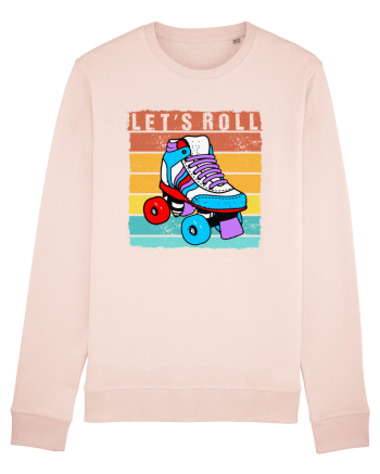 Lets Roll Roller Skating Vintage Candy Pink