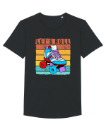 Lets Roll Roller Skating Vintage Tricou mânecă scurtă guler larg Bărbat Skater