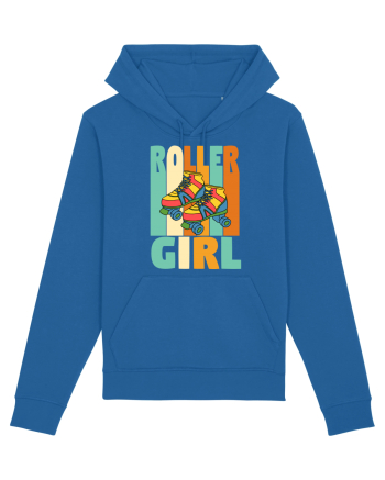 Retro Roller Girl Design Vintage Skating Royal Blue