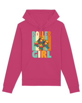 Retro Roller Girl Design Vintage Skating Raspberry