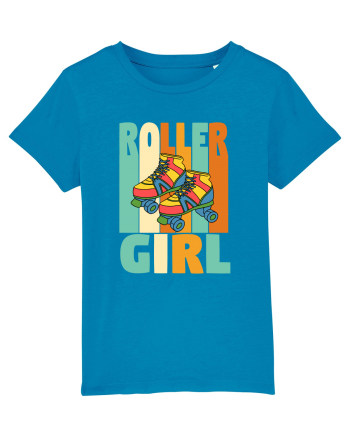 Retro Roller Girl Design Vintage Skating Azur